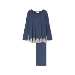 Pluto Leane pyjamaset Blue/Beige