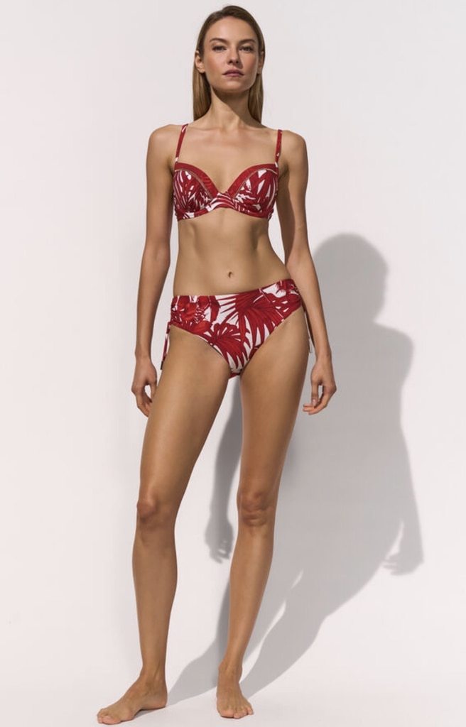 Maryan Mehlhorn Palmaria bikini slip créme rouge - Afbeelding 2