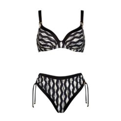 Charmline Gilded Graphic bikini set Monochrom