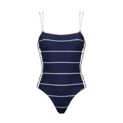 Watercult Coasted Lines badpak Navy-White