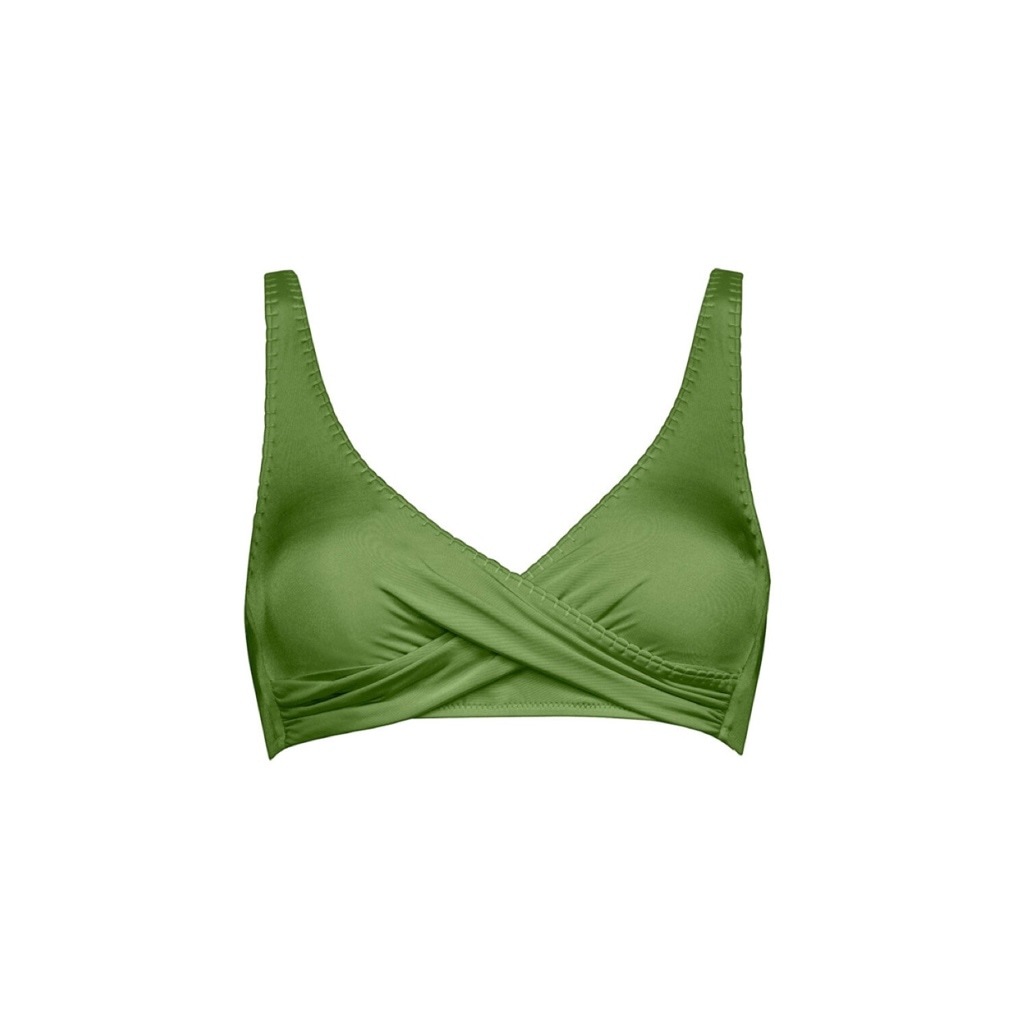 Watercult Crafted cross-over bikini top Sea Kelp