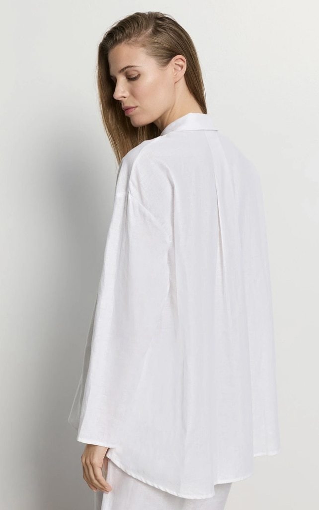 Hanro White Essentials blouse - Afbeelding 4