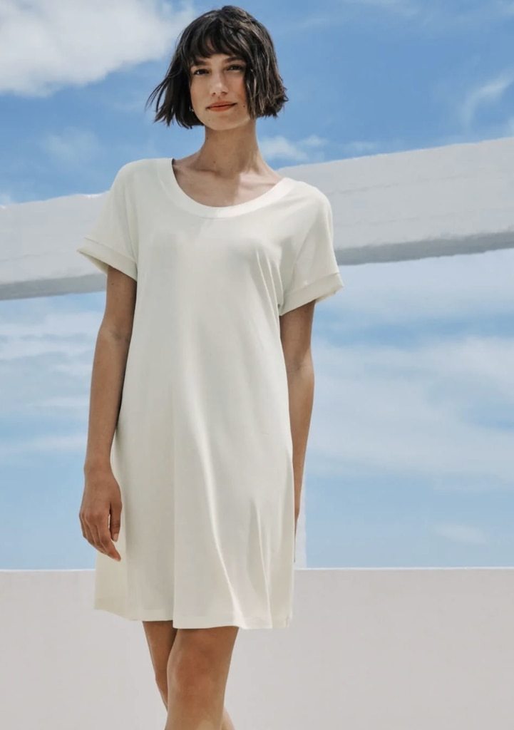 Hanro Anilla nightdress Misty White - Afbeelding 6