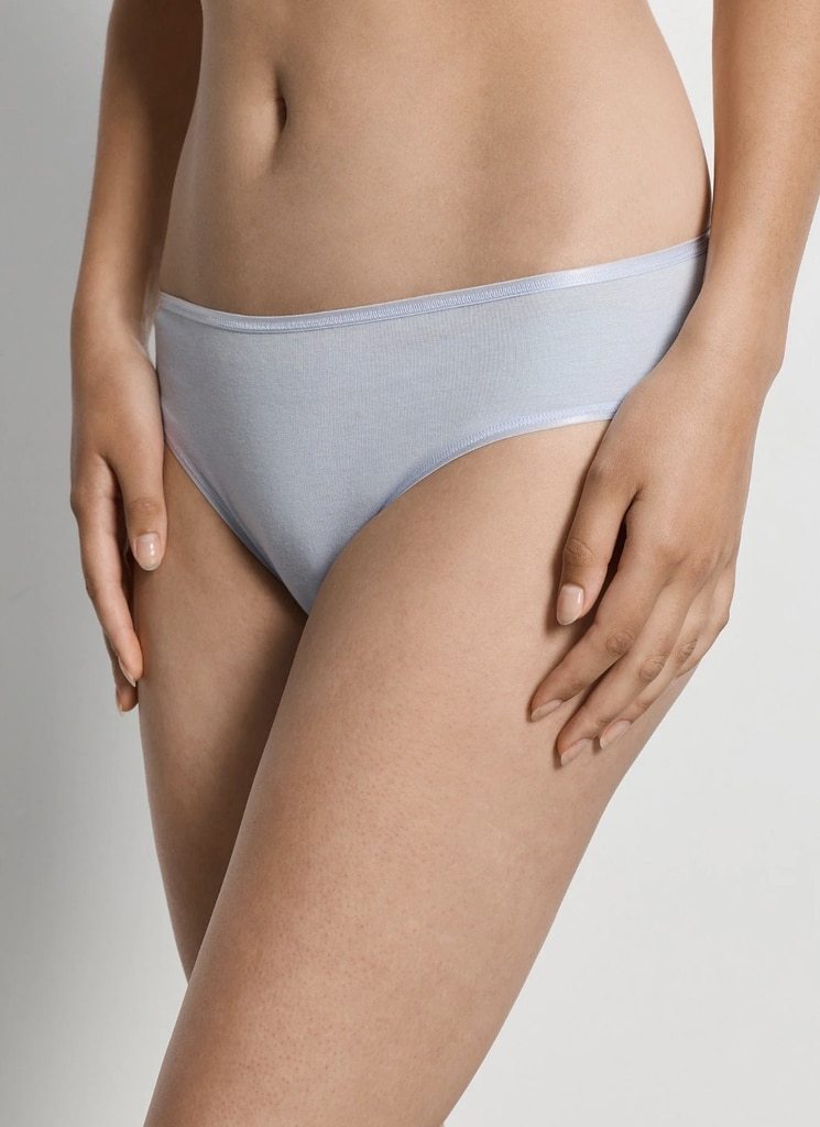 Hanro Cotton Seamless slip Blue Dove - Afbeelding 2