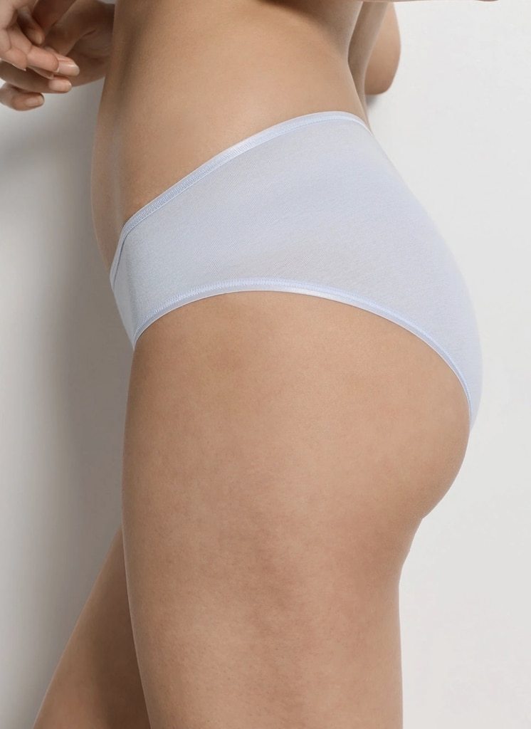 Hanro Cotton Seamless slip Blue Dove - Afbeelding 3
