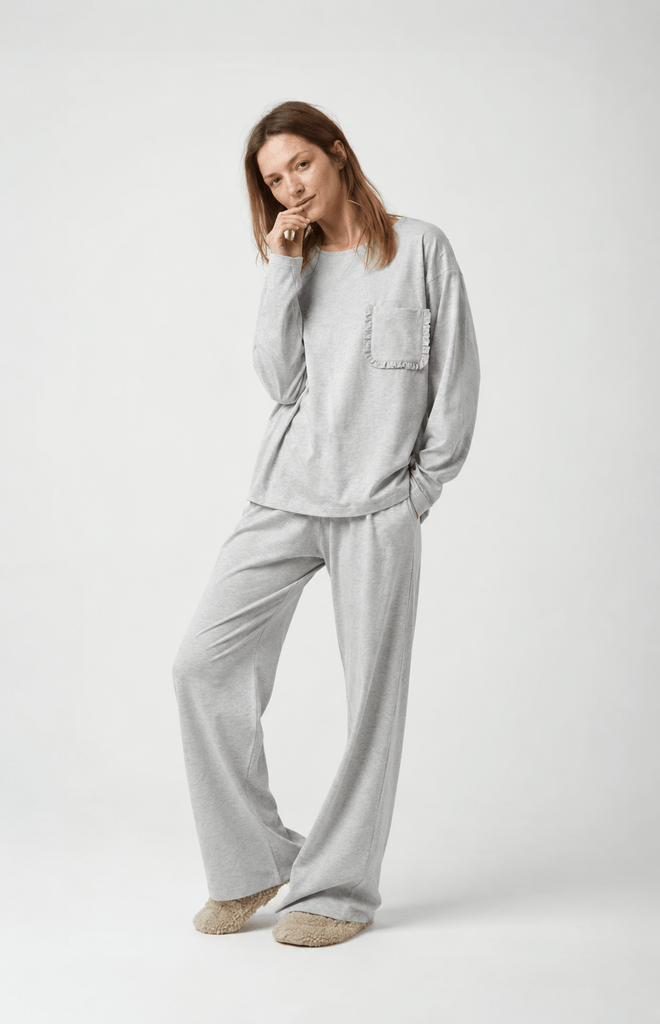 Pluto Caeley knitted pyjamaset grey - Afbeelding 2