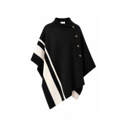 Pluto Telma poncho shawl black
